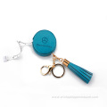 Keyring PU Leather Tape Measure with Tassel